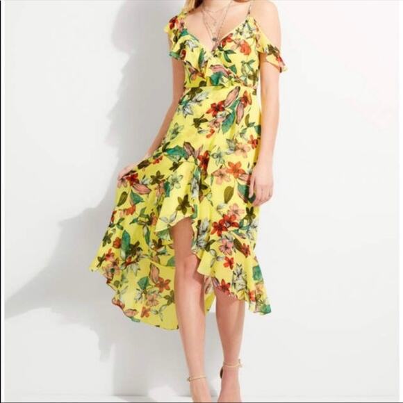 Guess Cheeky Jungle Temma Faux Wrap Dress - Picture 3 of 12